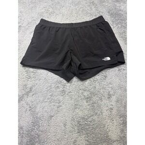 The North Face Shorts Women's L Black Running Lined Lightweight‎ Zipper Pocket